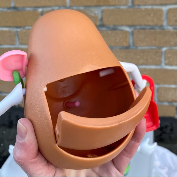 Giant Mr. Potato Head Container 2 Regular Potato Heads 2 Mini Heads Many Parts - Picture 10 of 15